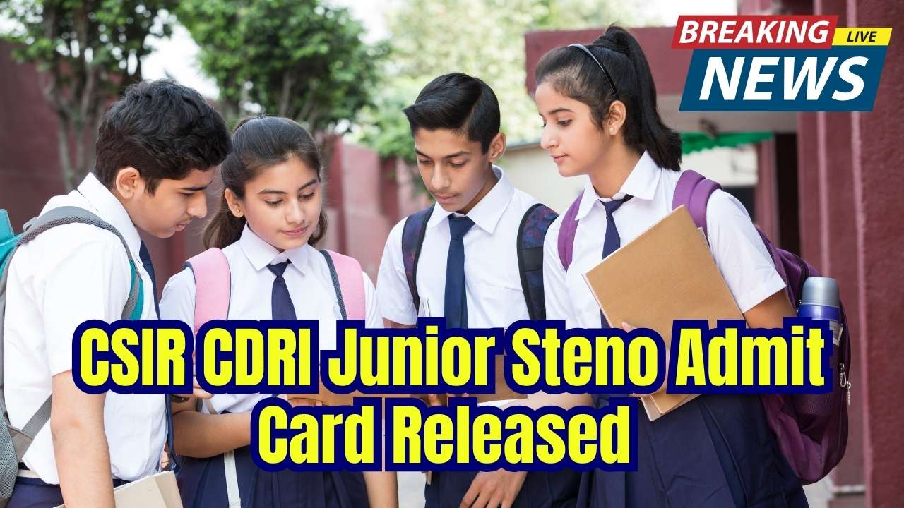CSIR CDRI Junior Steno Admit Card Released