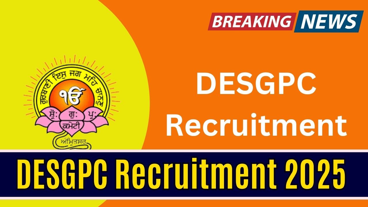 DESGPC Recruitment 2025: 315 Assistant Professor and Lecturer Vacancies — Apply Online Now!