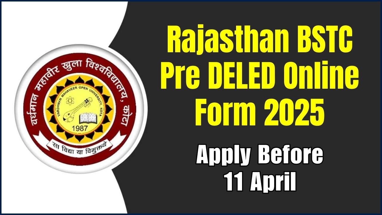 Rajasthan BSTC Pre DELED Online Form 2025