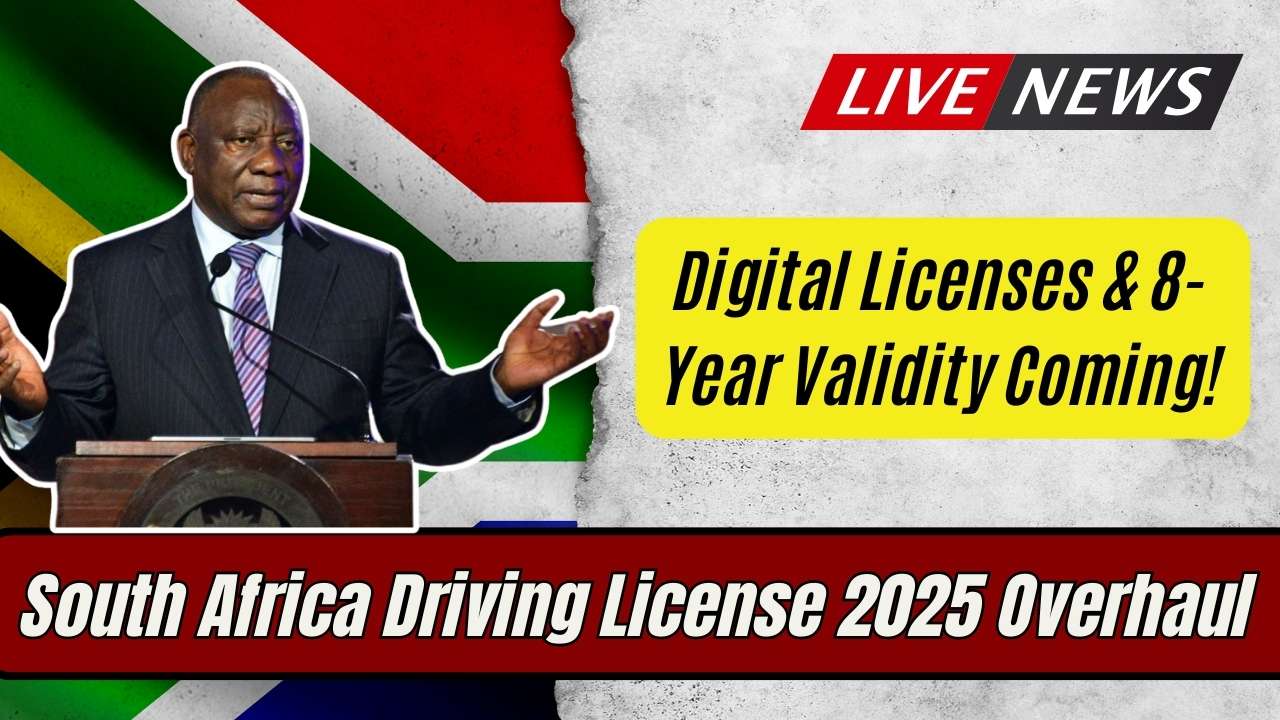 South Africa Driving License 2025 Overhaul – Digital Licenses & 8-Year Validity Coming!