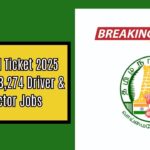 TNSTC Hall Ticket 2025 Released! 3,274 Driver & Conductor Jobs – Download Yours Now!