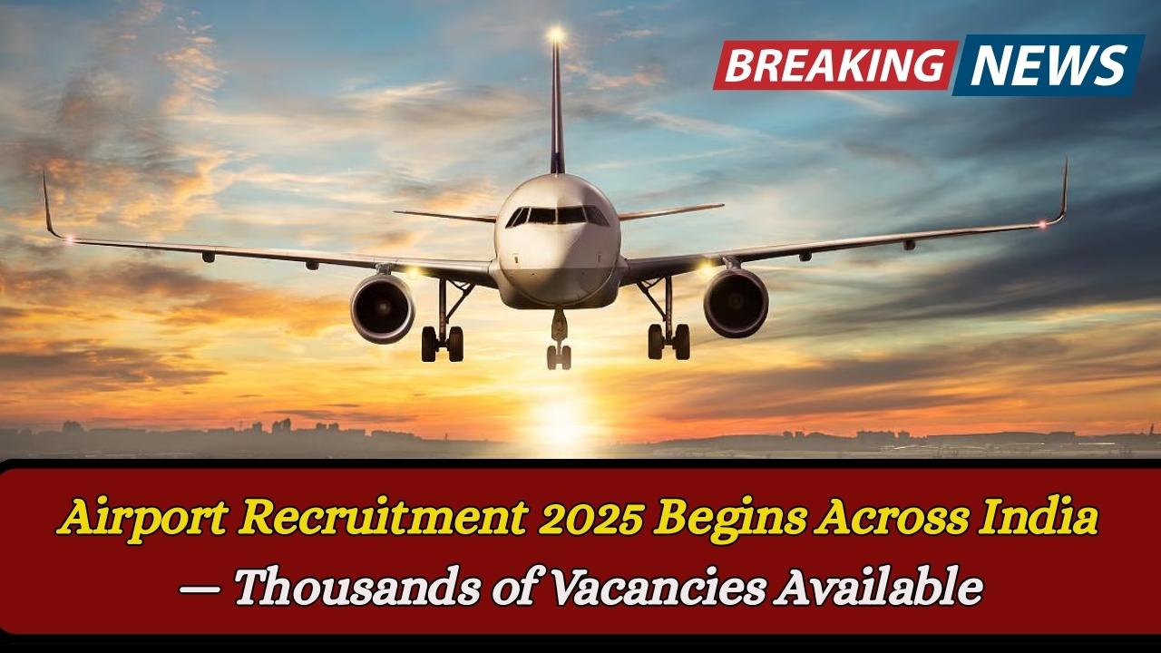 Airport Recruitment 2025 Begins Across India — Thousands of Vacancies Available