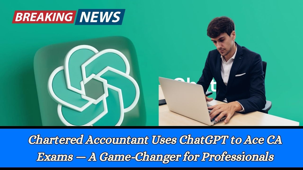 Chartered Accountant Uses ChatGPT to Ace CA Exams — A Game-Changer for Professionals