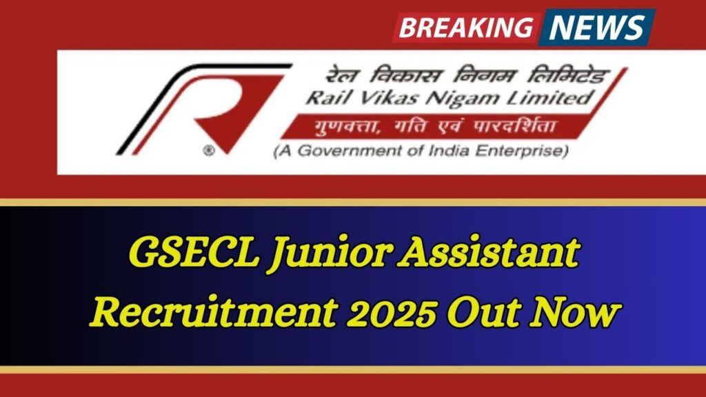 GSECL Junior Assistant Recruitment 2025 Out Now – Who’s Eligible and How to Apply 1 GSECL Junior Assistant Recruitment 2025 Out Now – Who’s Eligible and How to Apply