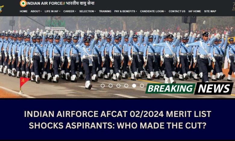 Indian Airforce AFCAT 02/2024 Merit List Shocks Aspirants: Who Made the Cut?