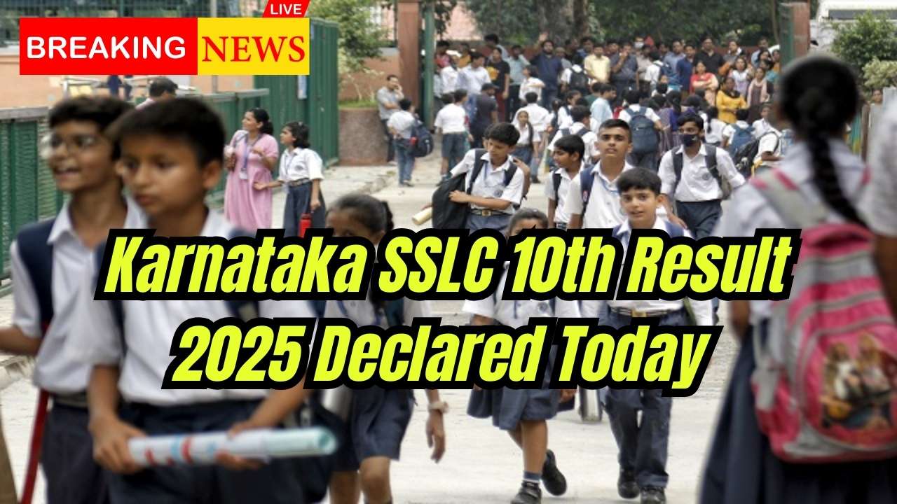Karnataka SSLC 10th Result 2025 Declared Today
