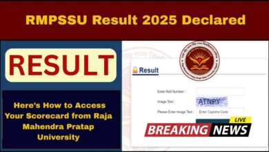 RMPSSU Result 2025 Declared – Here’s How to Access Your Scorecard from Raja Mahendra Pratap University