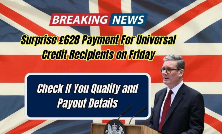 Surprise £628 Payment For Universal Credit Recipients on Friday: Check If You Qualify and Payout Details!