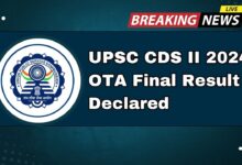 UPSC CDS II 2024 OTA Final Result Declared – Shocking Toppers and Unexpected Rank Surprises