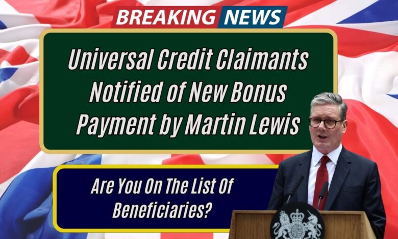 Universal Credit Claimants Notified of New Bonus Payment by Martin Lewis: Are You On The List Of Beneficiaries?
